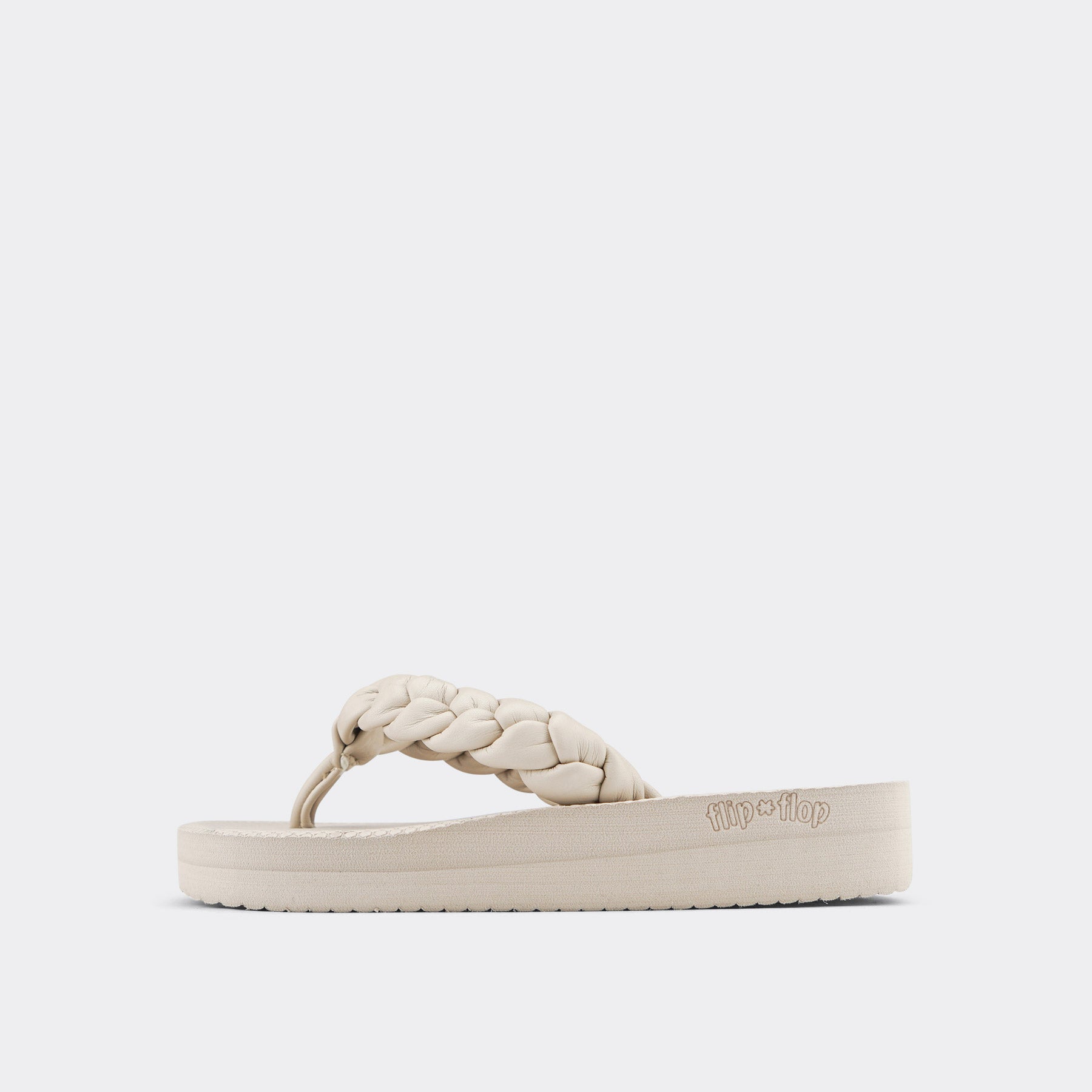 flip*flop comfy*weave Vanilla braided toe separator