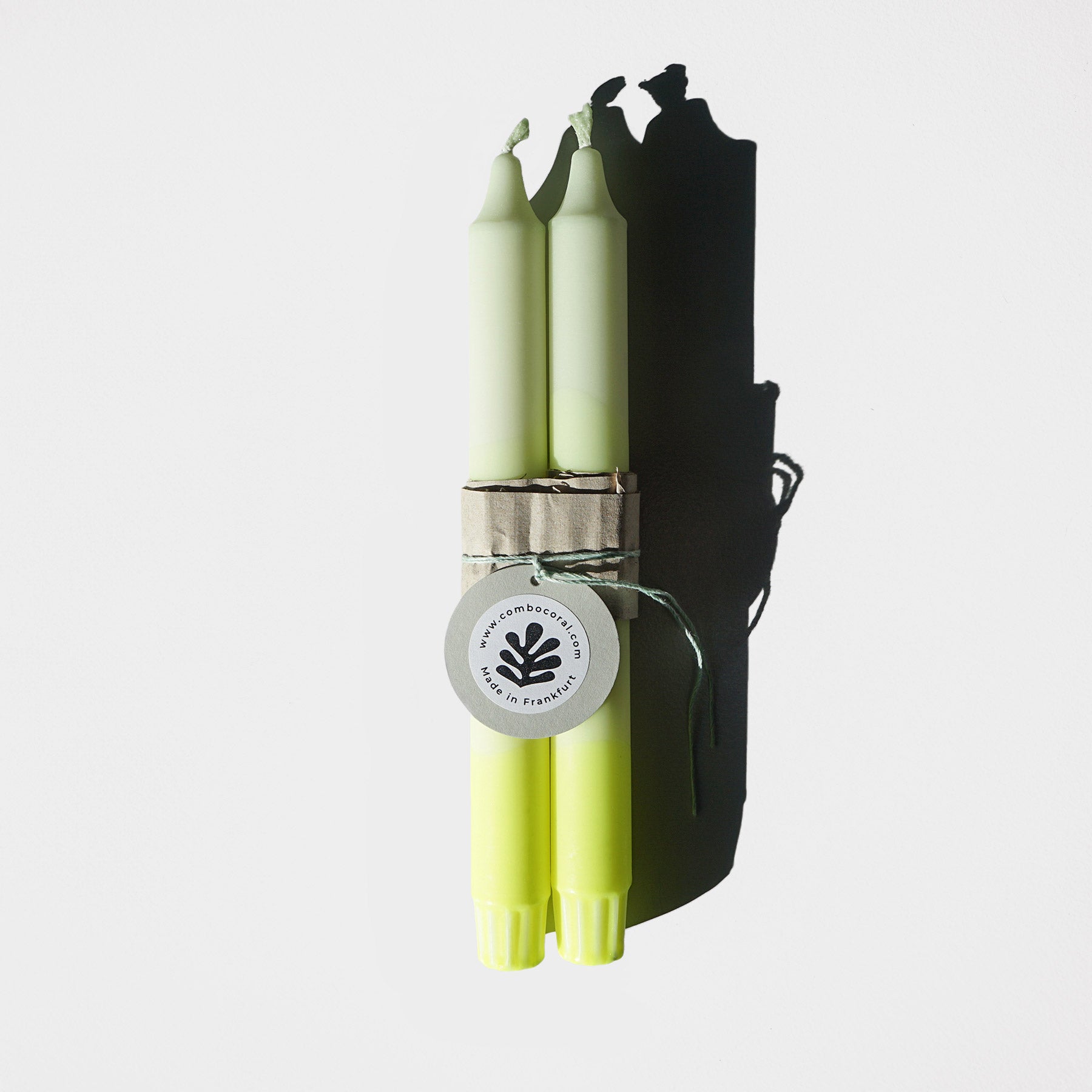 Dip dye candle set of 2 "fanny"