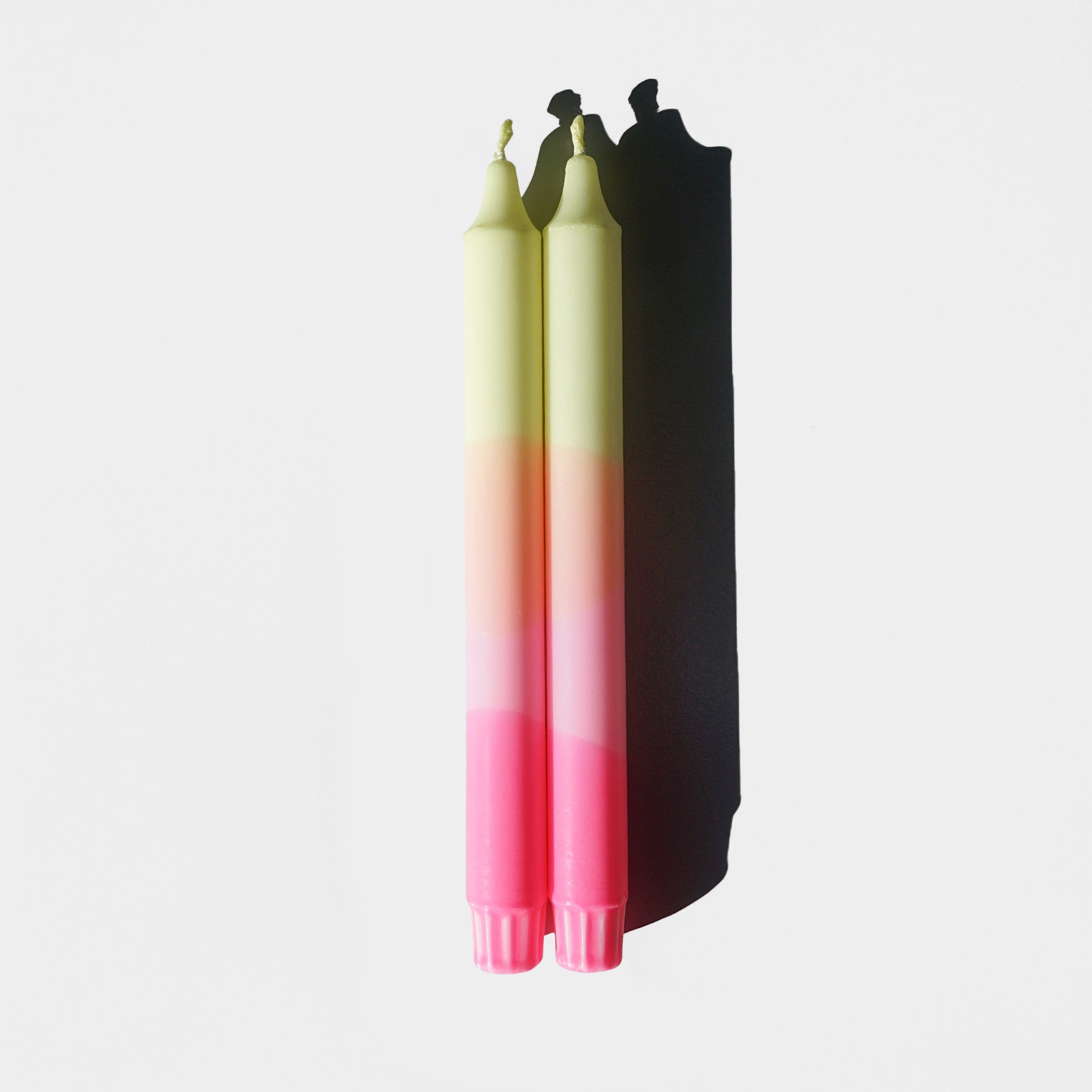 Dip dye candle set of 2 "tilda"