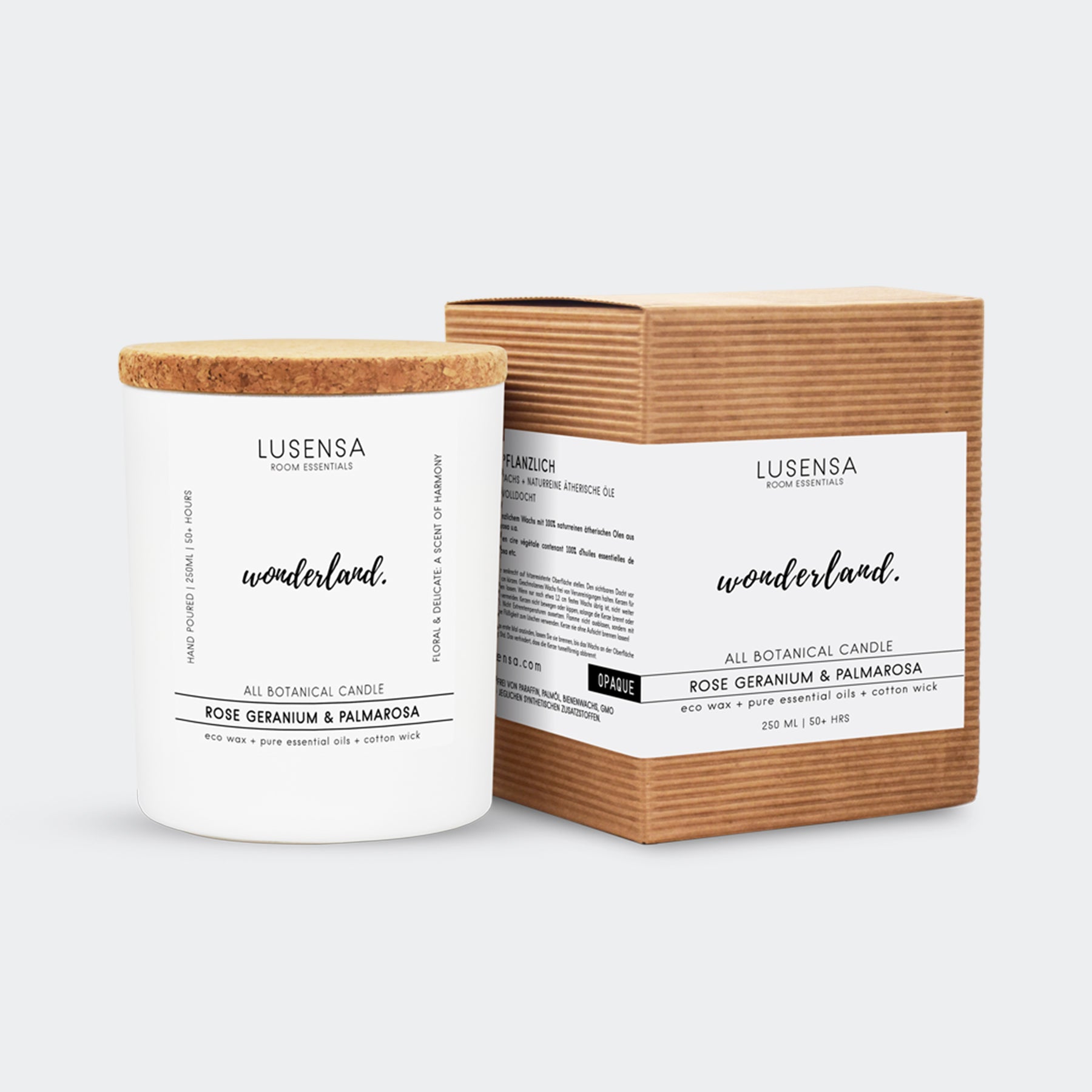 vegan scented candle "wonderland