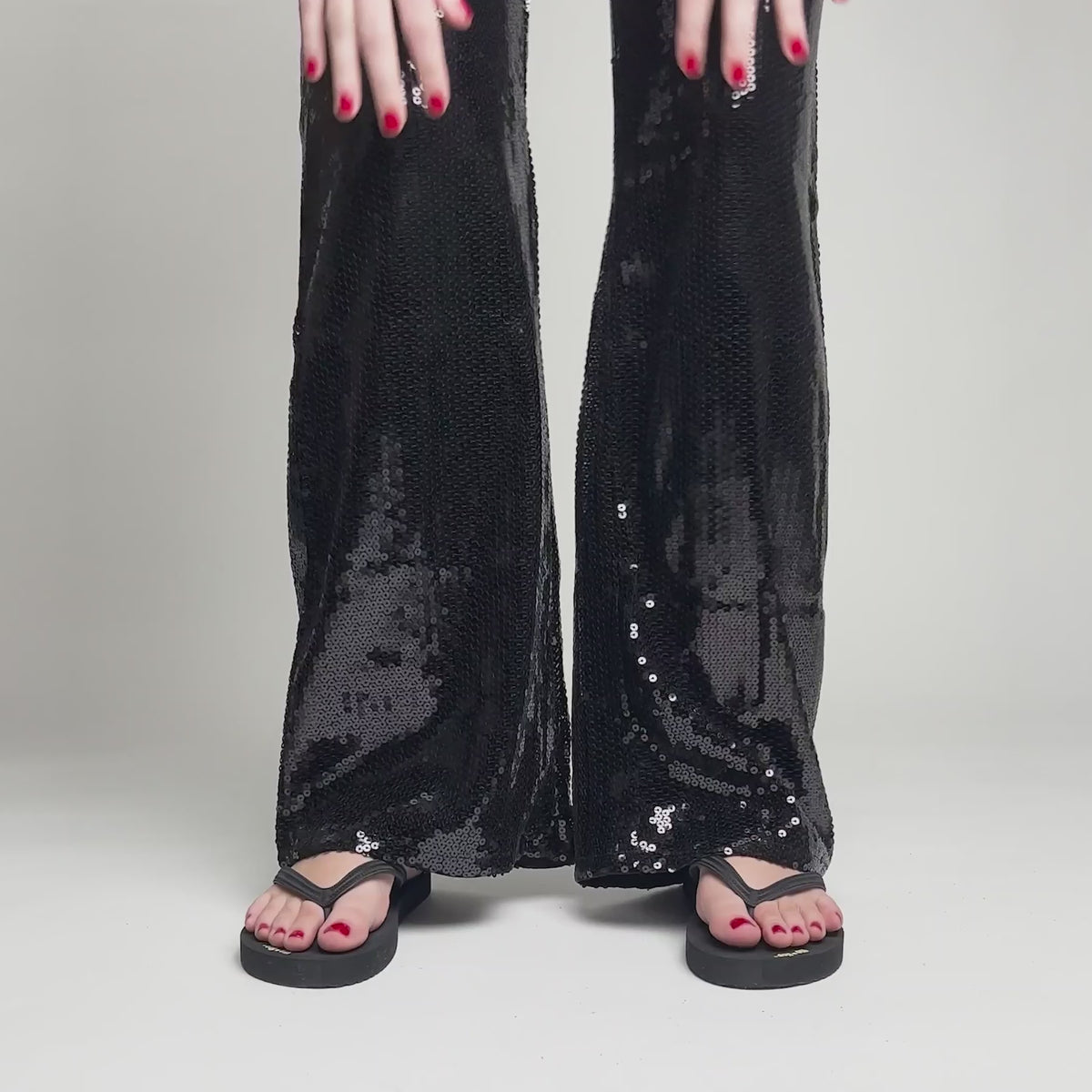 Video flip*flop Originals in Farbe Schwarz in Glitzerhose