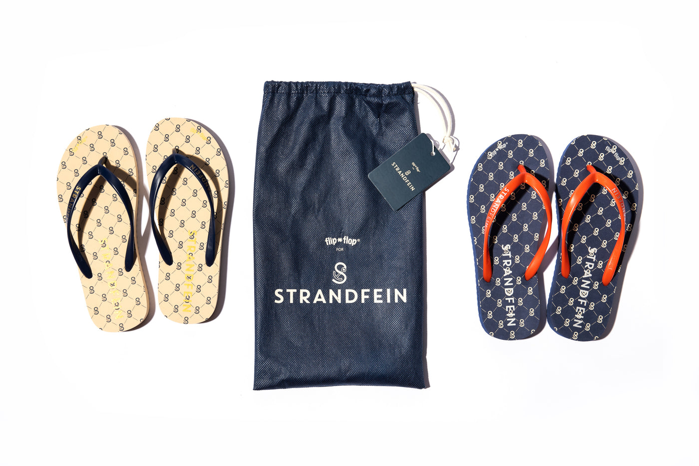 STRANDFEIN flip*flop Kollaboration Zehentrenner Tasche