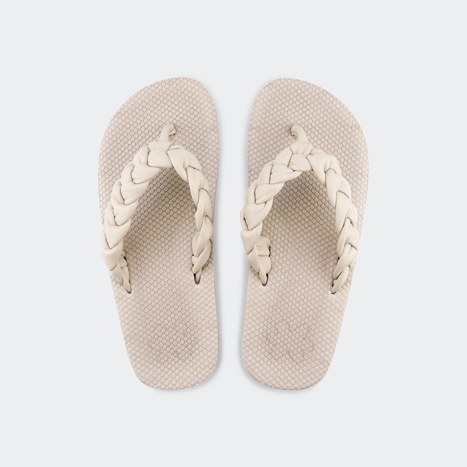 flip*flop comfy*weave Vanilla braided toe separator