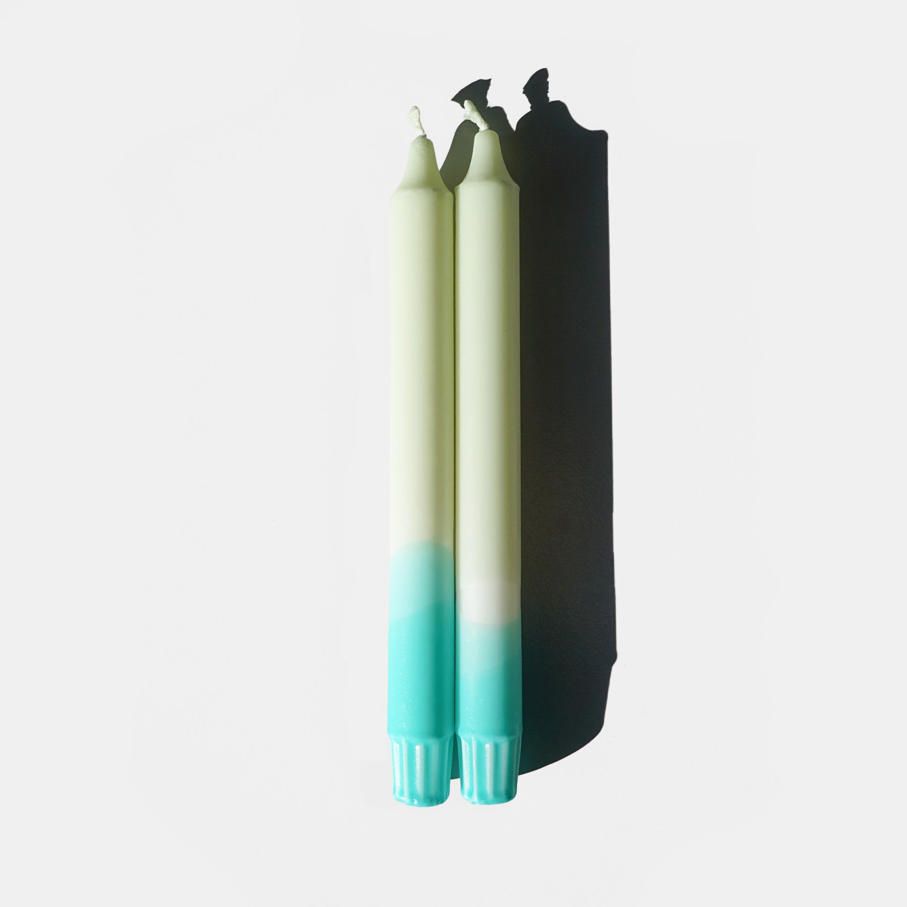 Dip dye candle set of 2 "fresh feeling"