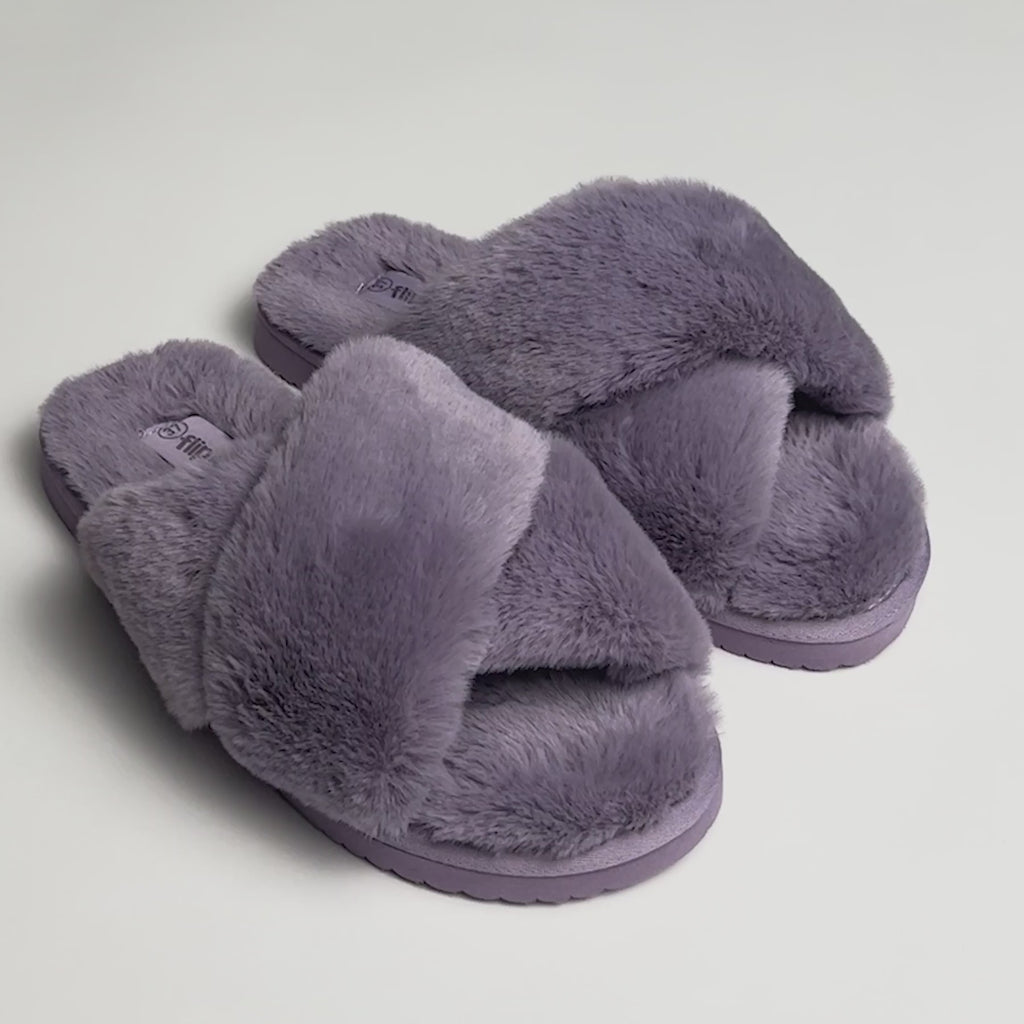 Video flip*flop cross fur 2 in Color mauve