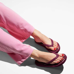 flip*flop originals "sangria" Bordeauxrot, styled 2